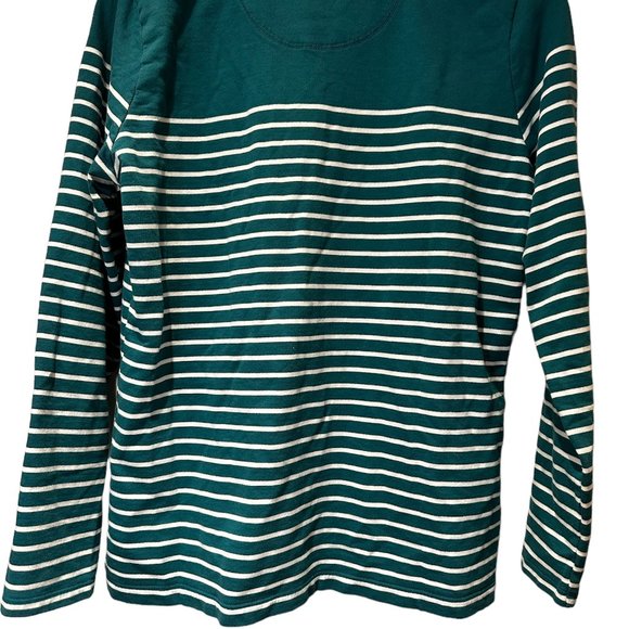 L.L.Bean Soft Cotton Rugby Pullover size Medium - Picture 2 of 5